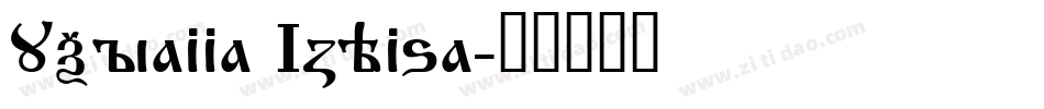 Ukrainian Izhitsa字体转换